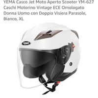 Casco moto aperto