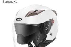 Casco moto aperto