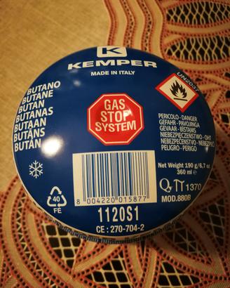 lampade a gas+bombolette butano