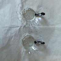 Due porta candele in vetro di murano anni '40