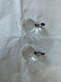 Due porta candele in vetro di murano anni '40