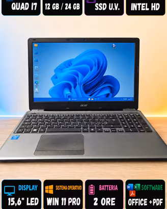 PC Portatile Acer e571 0,05 i5 5 Quad-Core RAM 8GB