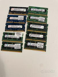 RAM DDR3   2 GB- (10  unità  )