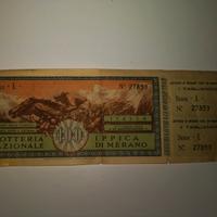 Biglietto Lotteria 1949