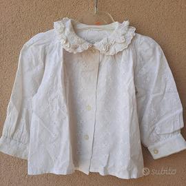 Camicetta bianca bimba frufru