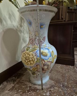 ELEGANTE VASO A CALICE IN CERAMICA LUCIDA