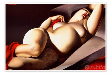 Poster de Lempicka "La bella Raffaela" corn. legno