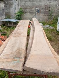 Tavole in noce grezze