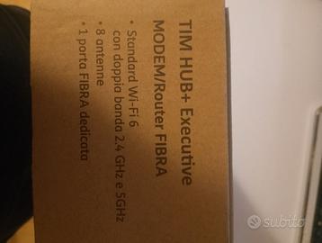 Salve,modem Tim hub fibra con scatola e cavi