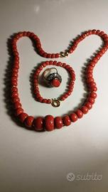 Parure di Corallo e Oro