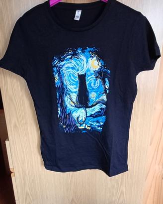 Maglia nera manica corta