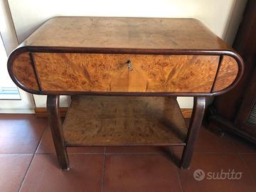 Mobile Art Decò con anta ribalta e ripiano