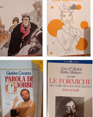 libri di fumetti e narrativa comica