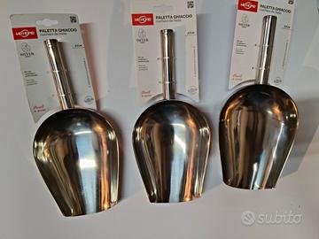 Set 3 Pz Paletta Ghiaccio in Acciaio 27 cm