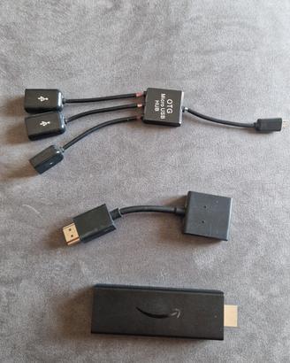 Amazon Fire TV Stick 3ª gen 2021 + OTG Micro USB H