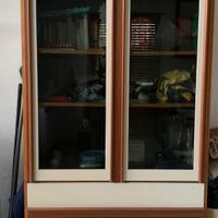 Modernariato anni 70 vetrinetta libreria