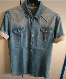 camicia denim uomo 