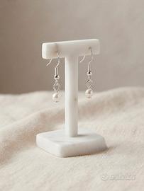 Orecchini di perle d’acqua dolce in argento 925