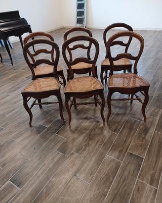 Sedie legno e paglia di Vienna