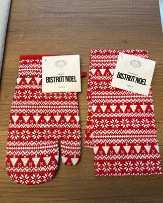 Guanto natalizio e strofinaccio coordinato 🎅🏻