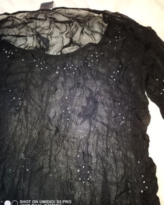 Abito nero tasparente