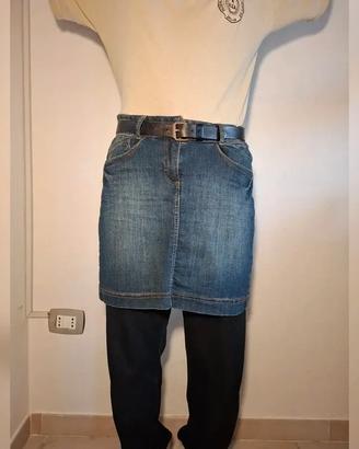 Gonna di jeans XL al ginocchio