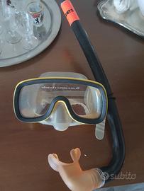 Maschera sub vintage Cressi sub Acqua lux