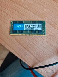 Crucial 16GB DDR4 3200 SO-DIMM CL22 per notebook