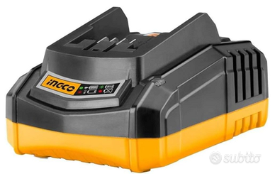 Ingco Caricabatterie Rapido 20v 110v-240v batteria