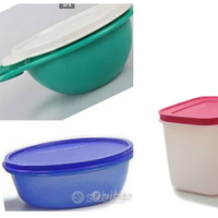 set contenitori e bicchiere tupperware