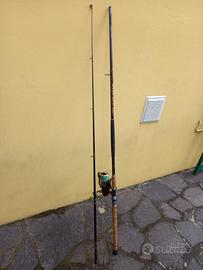 Canna pesca siluro storione milo+ mulinello maver