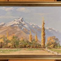 Dipinto olio di Peter Beadle 1933-2021. 