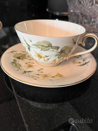 Servizio da te antico con cucchiaini argento