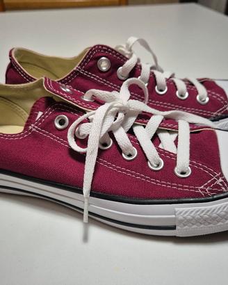 Converse All Star Low Bordeaux 39 NUOVE"
