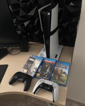 PS5 Pro + 2 Controller + Base + 3 Giochi