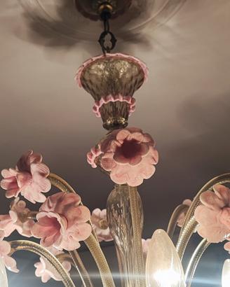 LAMPADARIO IN VETRO DI MURANO ORIGINALE