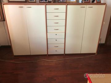 Armadio da Ufficio Mobile Credenza con Cassettiera