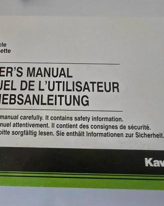 Manuale/libretto uso e manutenzione Kawasaki Z400