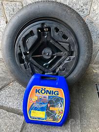 Ruota di scorta, kit sostituzione e catene neve