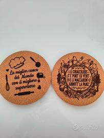 Sotto Pentola in sughero PERSONALIZZABILI!