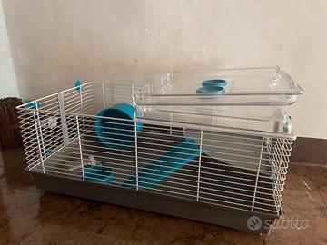 Gabbia per criceti con accessori