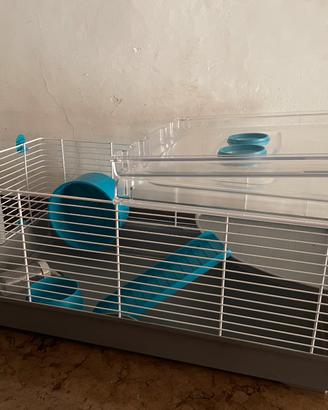 Gabbia per criceti con accessori