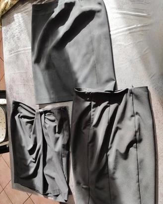 Set 3 gonna tubino nero taglia 38 / 40