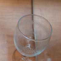 9 Bicchieri da vino / liquore in Cristallo incisi