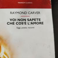 Carver, Voi non sapete cos'è l'amore - poesie