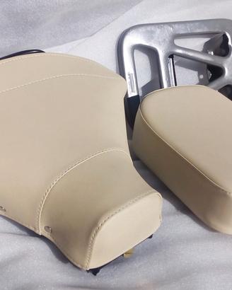 Coppia Selle Bianco Vespa 125 150 VBB GT SUPER GL
