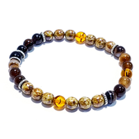 Bracciale uomo perle murano