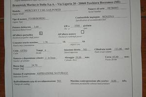 Motore MERCURY F 5 ML SAIL POWER