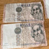 Banconote lire tenute abbastanza bene
