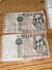 Banconote lire tenute abbastanza bene